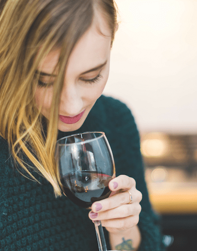 women wine wellness event