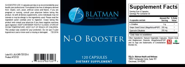 N-O Booster product label