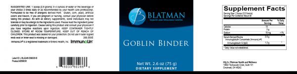 Goblin Binder product label